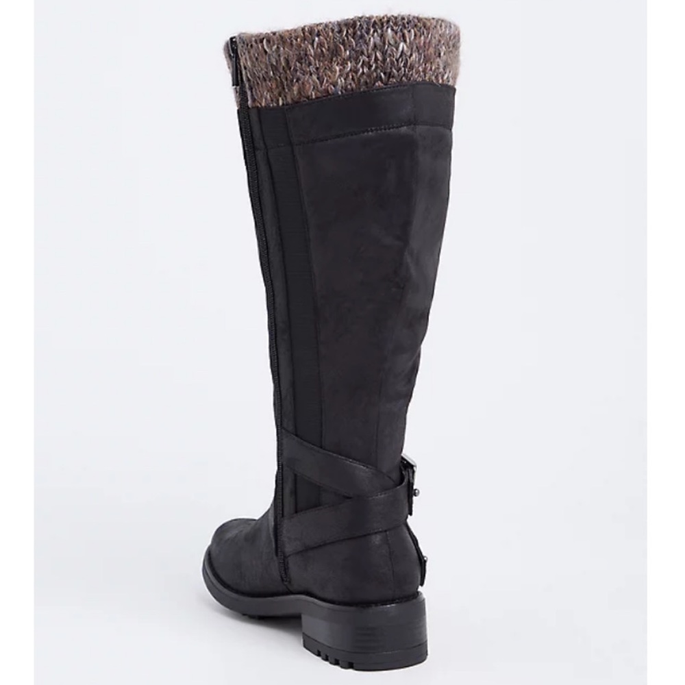 NWT TORRID Wide Width/Wide CALF Sweater Cuff Boots - Picture 3 of 16